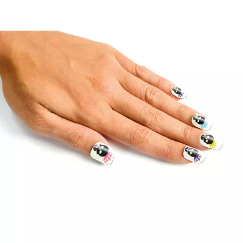 Photo du produit Faux ongles squelette adulte Dia de los muertos