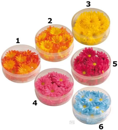 Photo du produit Décoration fleurs synthétique colorée