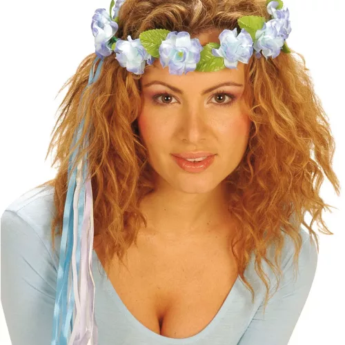 Photo du produit Anneau fleur multicolore pour cheveux pour fée hippie Elfe