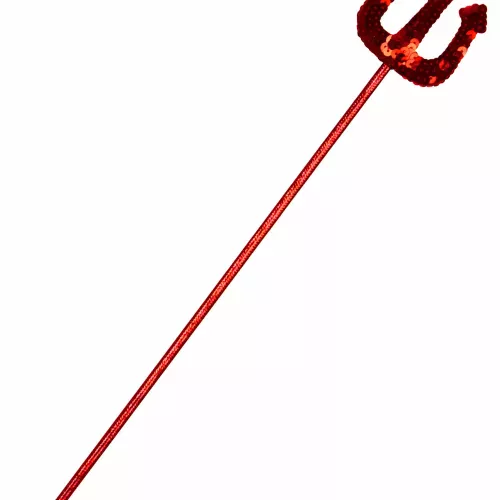 Photo du produit Fourche de diable rouge à sequins adulte et enfant