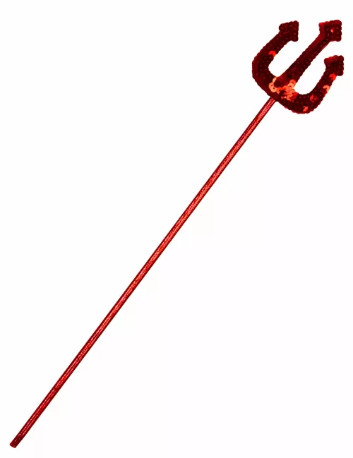 Photo du produit Fourche de diable rouge à sequins adulte et enfant