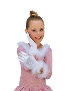 Photo du produit Gants blancs fille