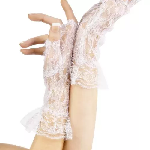 Photo du produit Mitaines blanches dentelle femme