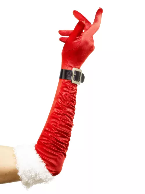 Photo du produit Gants longs mère Noël femme