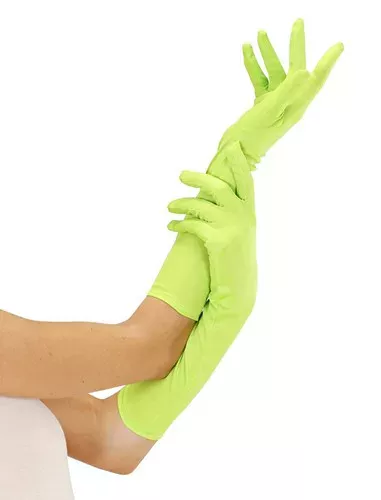 Photo du produit Gants longs verts fluo adulte