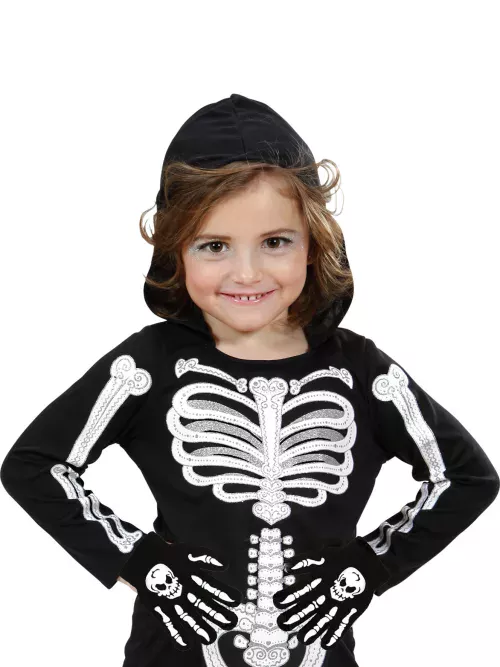 Photo du produit Gants os et crâne enfant