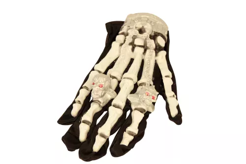 Photo du produit Gants squelette lumineux Halloween adulte