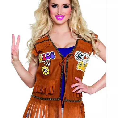 Photo du produit Gilet hippie à frange femme