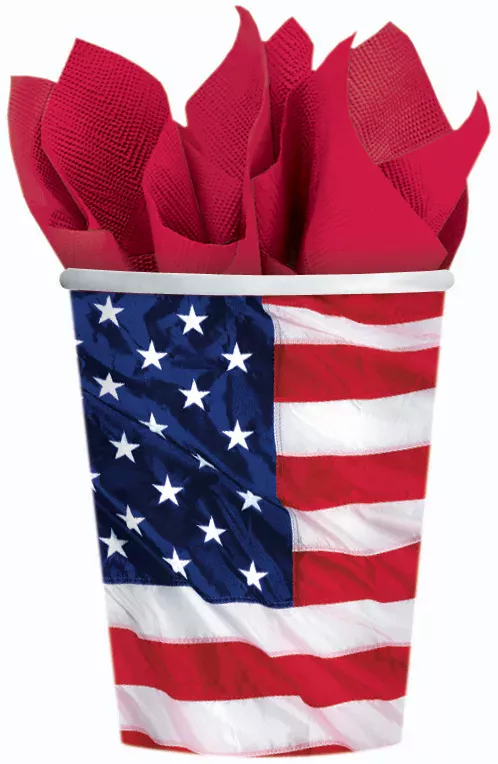 Photo du produit Gobelets drapeau américain
