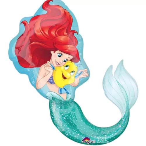 Photo du produit Ballon aluminium géant La Petite Sirène 86 cm
