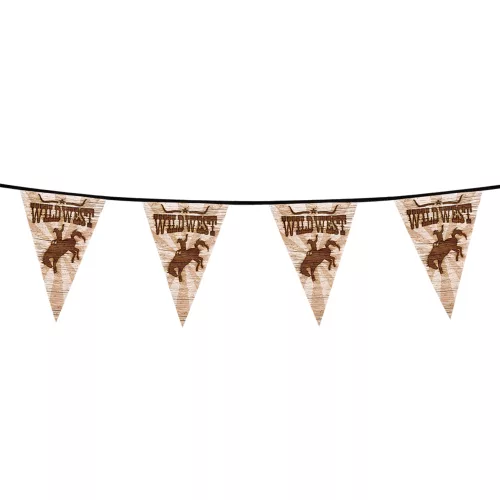 Photo du produit Guirlande fanions Western Wild West 6 m