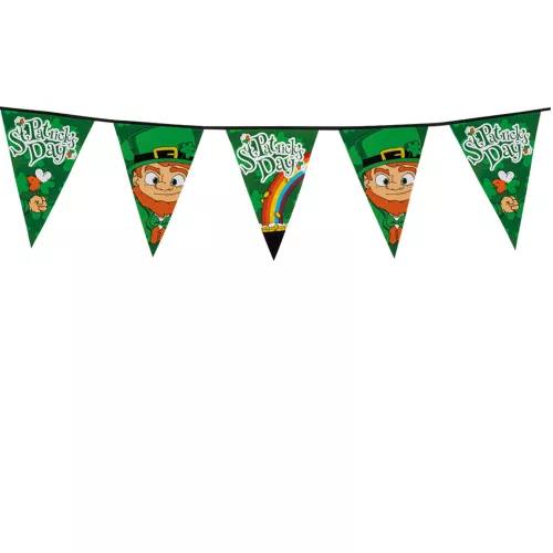 Photo du produit Guirlande à fanions 8 m Saint Patrick