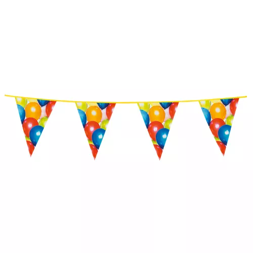 Photo du produit Guirlande à fanions ballons 6 m