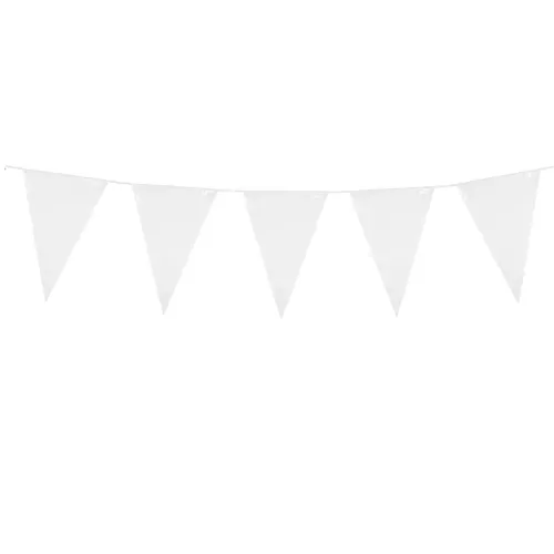 Photo du produit Guirlande à mini fanions blancs 3 m