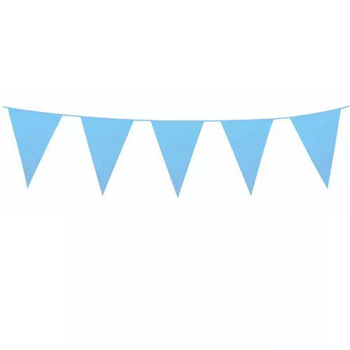 Photo du produit Guirlande à mini fanions bleus 3 m