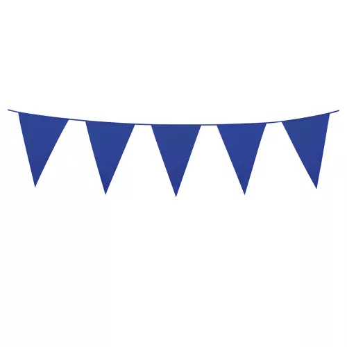 Photo du produit Guirlande à mini fanions bleu foncé 3 m