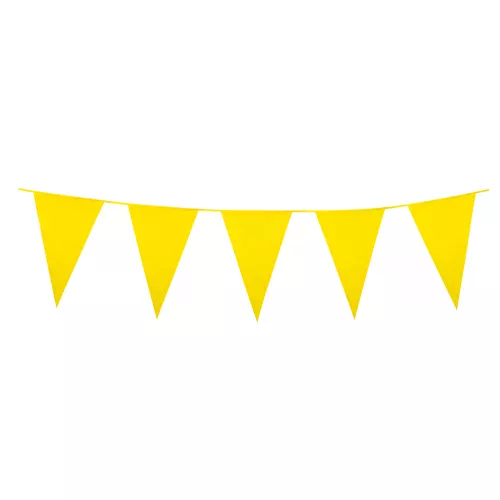 Photo du produit Guirlande à mini fanions jaunes 3 m