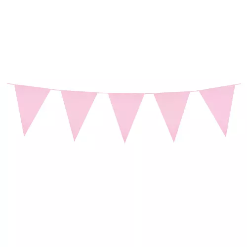 Photo du produit Guirlande à mini fanions rose pâle 3 m