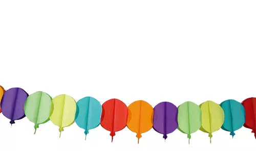 Photo du produit Guirlande ballons en papier 4 m
