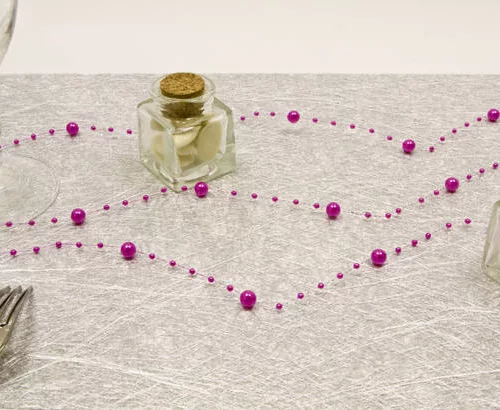Photo du produit Guirlande de perles fuchsia 2,5 cm