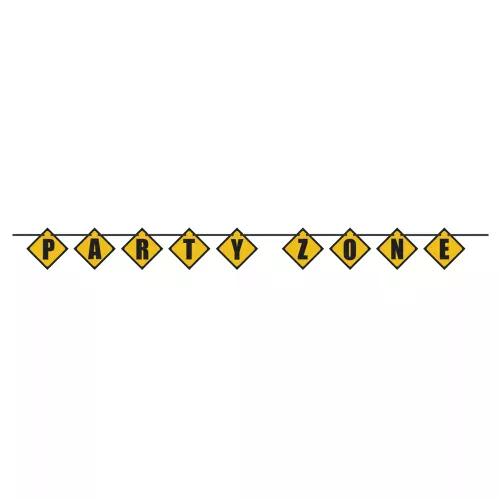 Photo du produit Guirlande en carton party zone chantier 2,74 m