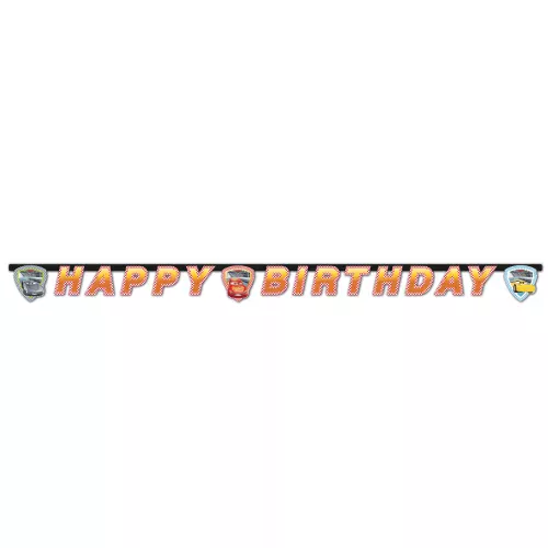 Photo du produit Guirlande Happy Birthday Cars 3 2 mètres