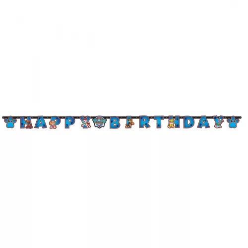 Photo du produit Guirlande Happy Birthday Pat'Patrouille 15 cm x 2 m