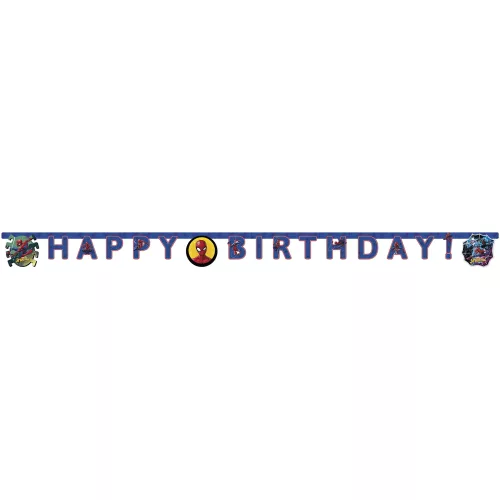 Photo du produit Guirlande happy birthday Spiderman 200 x 16 cm
