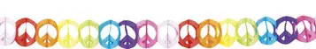 Photo du produit Guirlande mulitcolore papier hippie 4 mètres