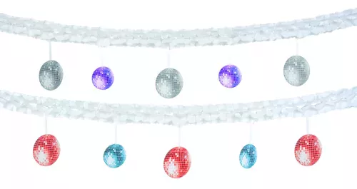 Photo du produit Guirlande papier boules disco