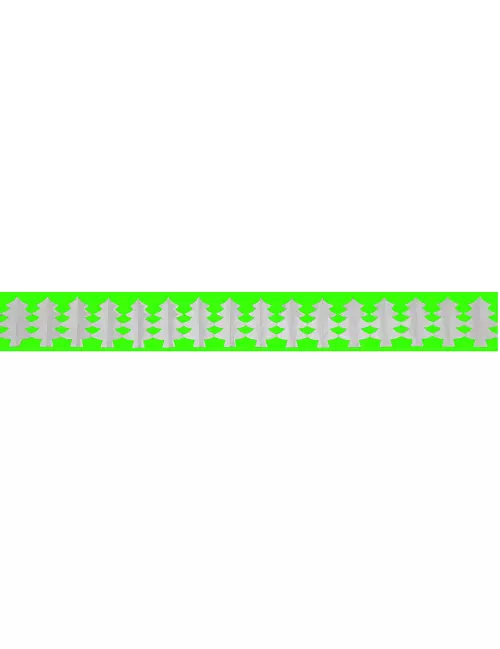 Photo du produit Guirlande papier ignifugé sapin blanc 4,5 m