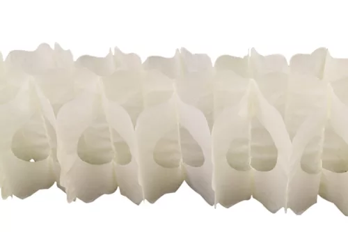 Photo du produit Guirlande papier ivoire 15cm x 4m