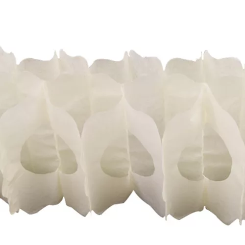 Photo du produit Guirlande papier ivoire 15cm x 4m
