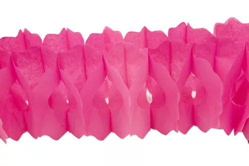 Photo du produit Guirlande papier fuchsia 15cm x 4m