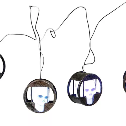 Photo du produit Guirlande lumineuse tête de mort Halloween