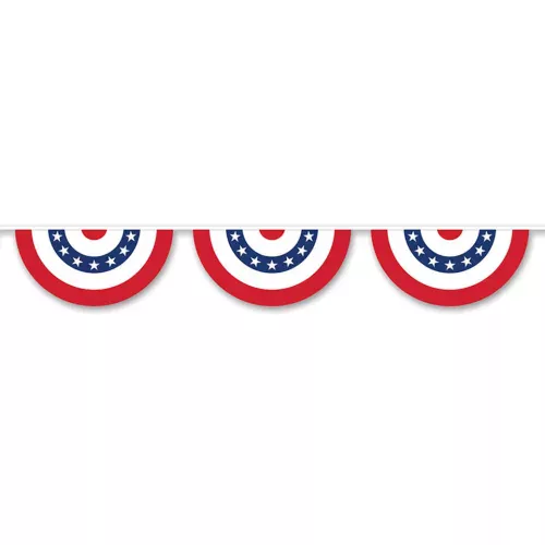 Photo du produit Guirlande en plastique demi cercle USA 3,66 m