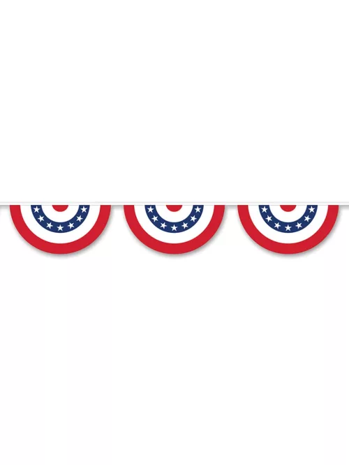 Photo du produit Guirlande en plastique demi cercle USA 3,66 m