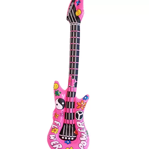 Photo du produit Guitare gonflable rose