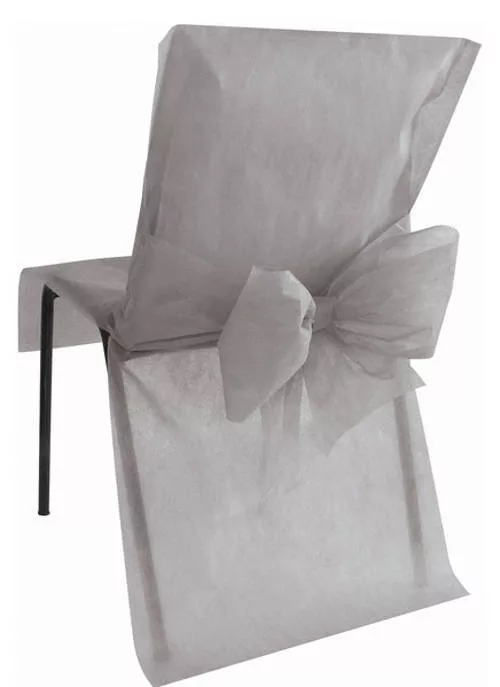 Photo du produit 10 Housses de chaise Premium grises
