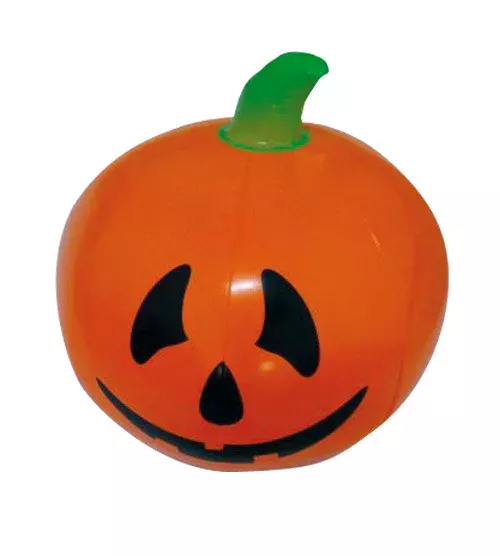 Photo du produit Décoration fête Halloween Citrouille gonflable orange-noir-vert 110 cm
