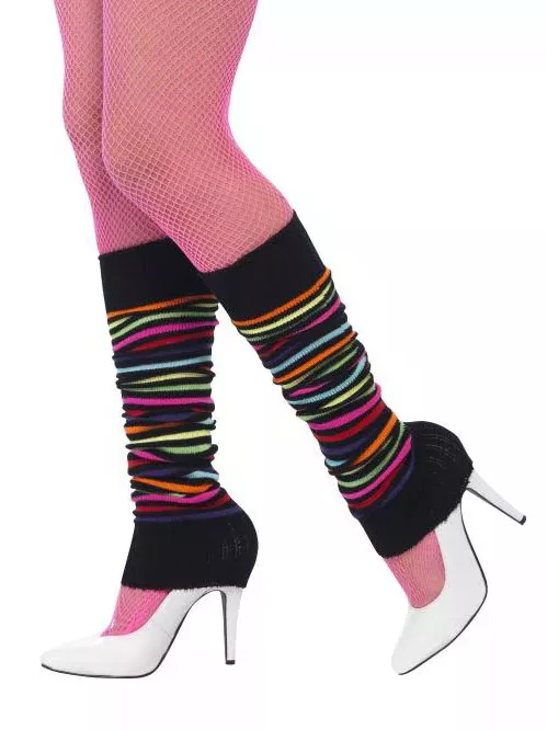 Photo du produit Jambières striées noires et multicolores femme