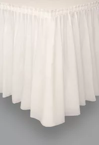 Photo du produit Jupe de table en plastique ivoire