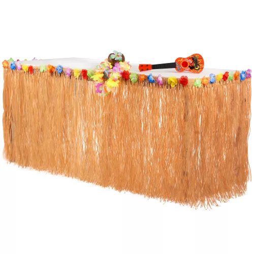 Photo du produit Jupe de table Hawaï beige 2,74 m x 71 cm