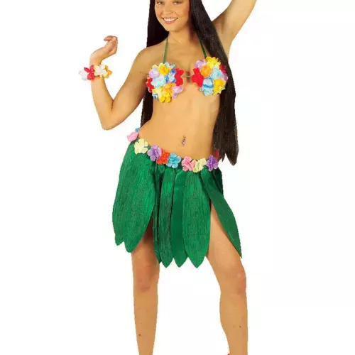 Photo du produit Jupe hawaïenne feuilles de bananier adulte
