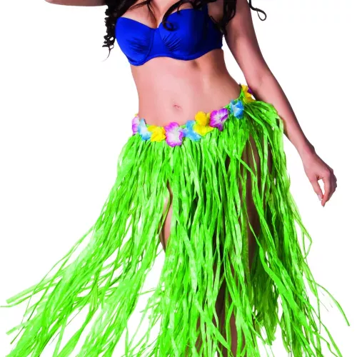 Photo du produit Jupe hawaïenne longue verte adulte