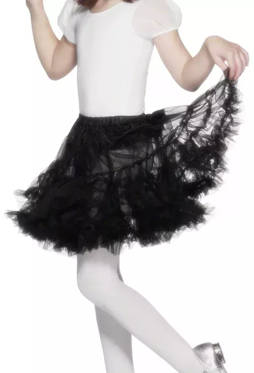 Photo du produit Jupon transparent noir fille