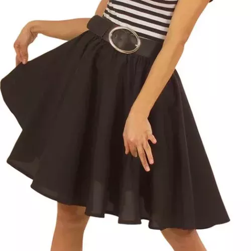 Photo du produit Jupe rock'n'roll noire femme