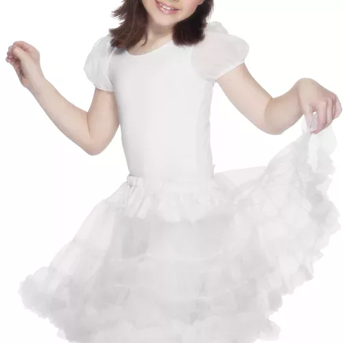 Photo du produit Jupon transparent blanc fille