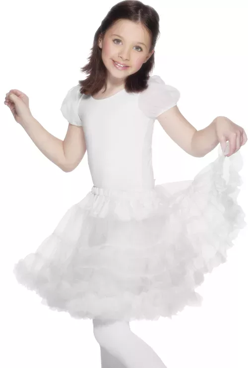 Photo du produit Jupon transparent blanc fille