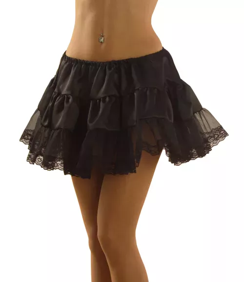Photo du produit Jupon noire avec dentelle adulte